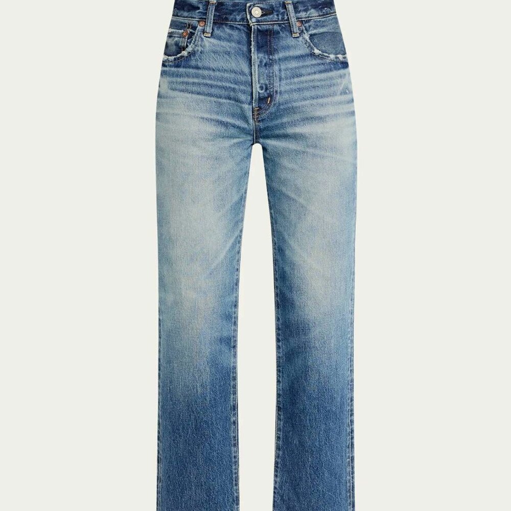 MOUSSY vintage Gleason straight jeans, blue. Womens 25
